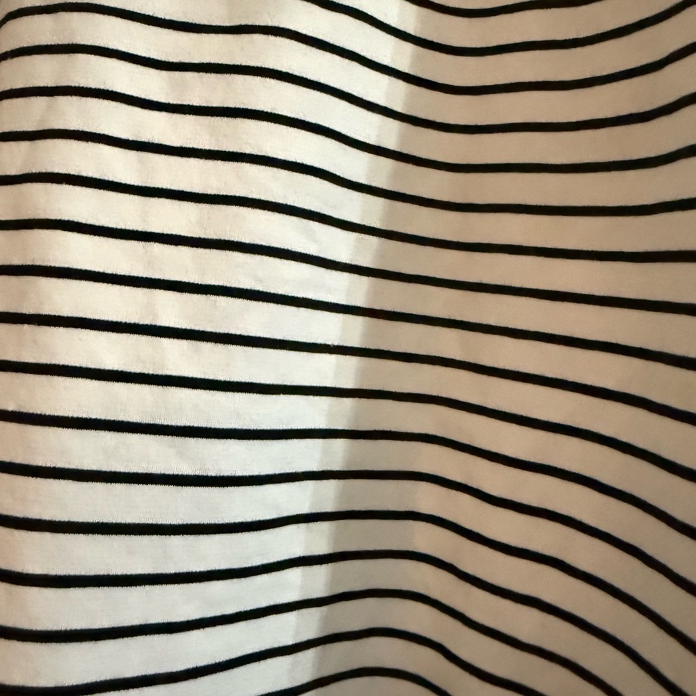 Alfani Black and White Striped Blouse - Picture 3 of 6